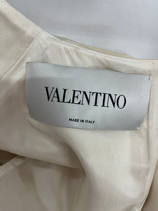 Cream Buckle Jumpsuit With Open Back