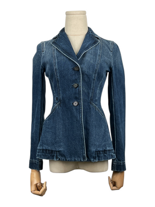 Blue Denim 3-Button Jacket