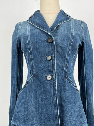 Blue Denim 3-Button Jacket