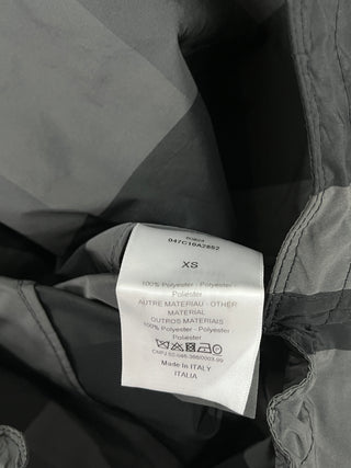 Black And Grey Checkered Taffeta Hoodie