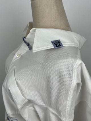 Off White Long Sleeve Shirt With Cropped Back