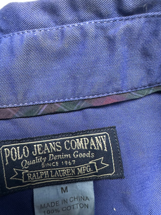 Blue Casual Shirt With 2 Shoulder Tabs