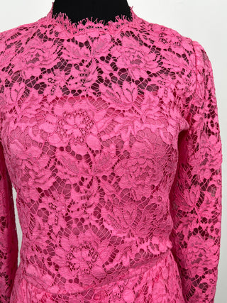 Fuchsia Classic Lace Jumpsuit