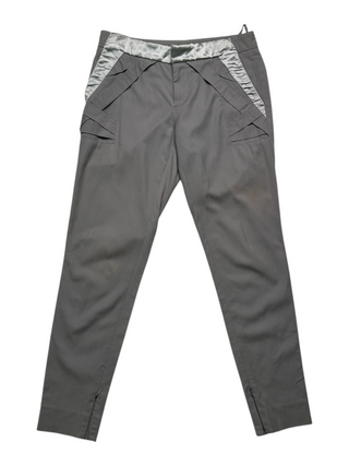Grey Satin Waistband Pants