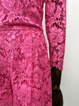 Fuchsia Classic Lace Jumpsuit