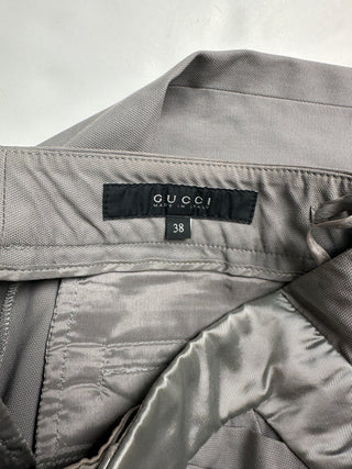 Grey Satin Waistband Pants