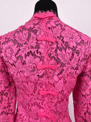 Fuchsia Classic Lace Jumpsuit