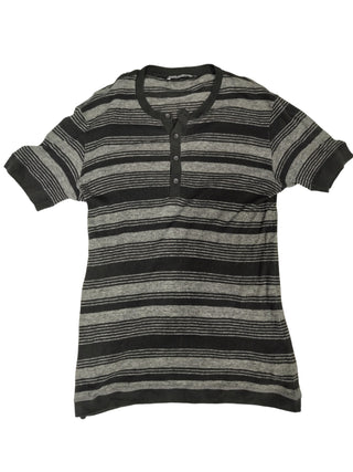 Black And Grey Striped Top