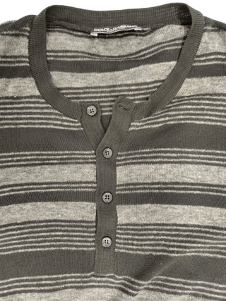 Black And Grey Striped Top