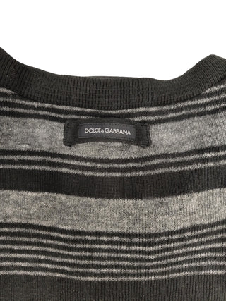 Black And Grey Striped Top