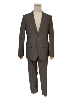 Dark Brown Two-Buttoned Single Breast Suit With Matching Pants