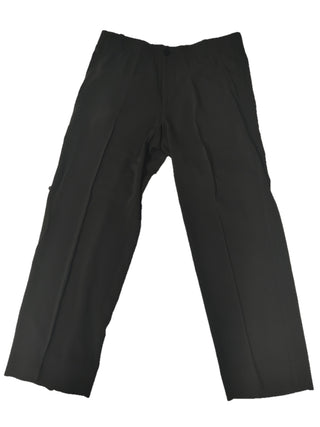 Olive Grey Straight Leg Pants With Belt Loops