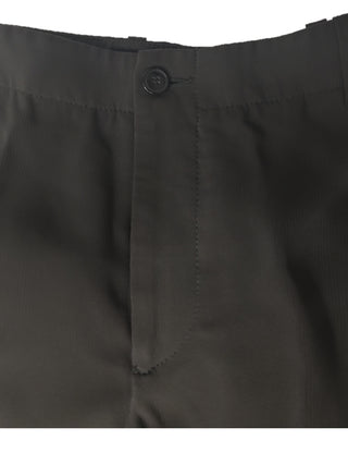 Olive Grey Straight Leg Pants With Belt Loops