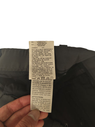 Olive Grey Straight Leg Pants With Belt Loops