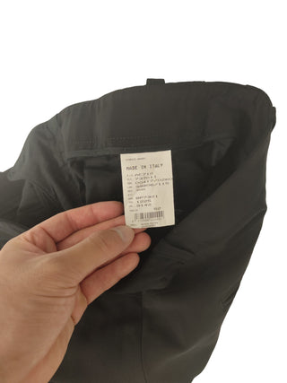 Black Straight Leg Pants With Belt Loops