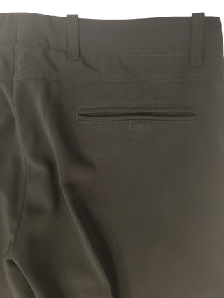 Black Straight Leg Pants With Belt Loops