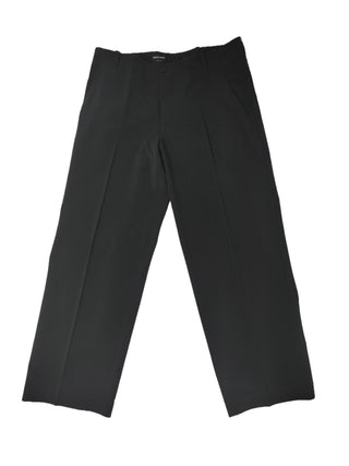 Obsidian Black Straight Leg Pants With Belt Loops