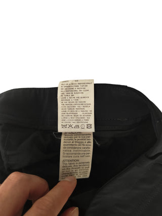 Obsidian Black Straight Leg Pants With Belt Loops