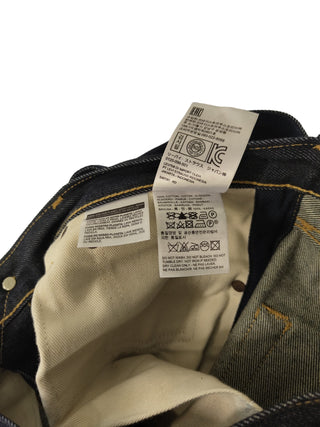 Dark Blue Unwashed Jeans With The Matching Double Flap Denim Belt