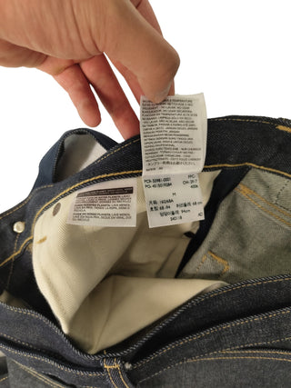 Dark Blue Unwashed Jeans With The Matching Double Flap Denim Belt