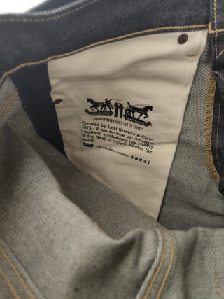 Dark Blue Unwashed Jeans With The Matching Double Flap Denim Belt