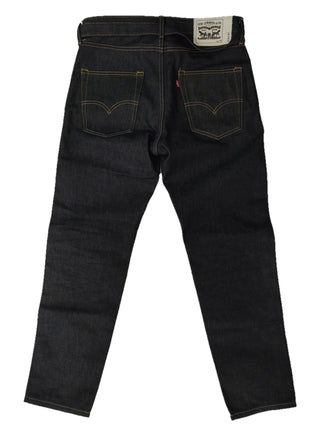 Dark Blue Unwashed Jeans With The Matching Double Flap Denim Belt