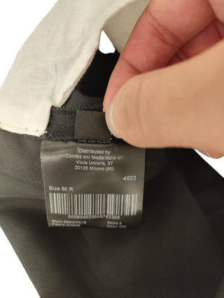 Black Wool Pants With Burgundy Checkered Striped Side Trimmings