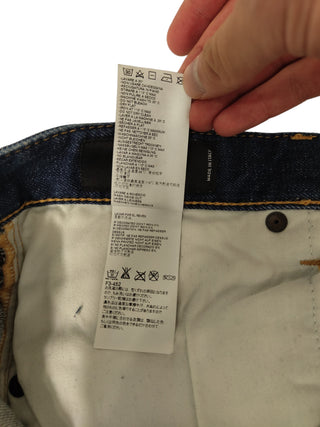 Dark Denim Slim Fit With Splashed Ink And Washed Details