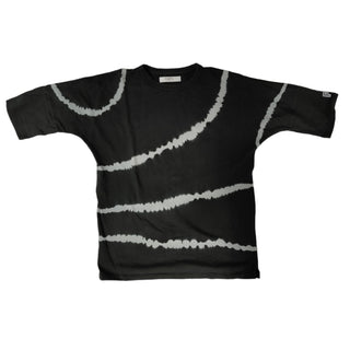 Dark Charcoal Grey T-shirt With Tie Dye Print
