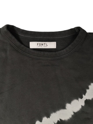 Dark Charcoal Grey T-shirt With Tie Dye Print