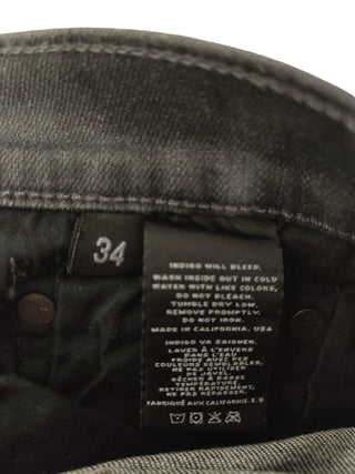 Charcoal Grey Jeans Straight Leg