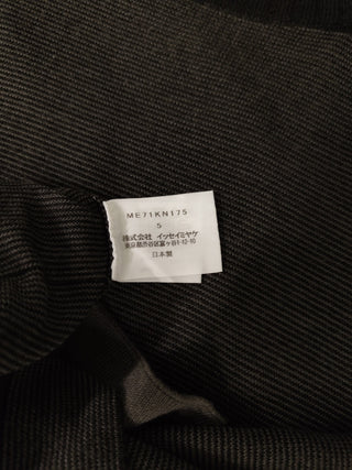 Olive Grey Striped Knit Top