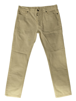 Off White Jeans With Signature Buttons, Line 10