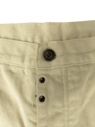 Off White Jeans With Signature Buttons, Line 10
