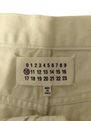 Off White Jeans With Signature Buttons, Line 10