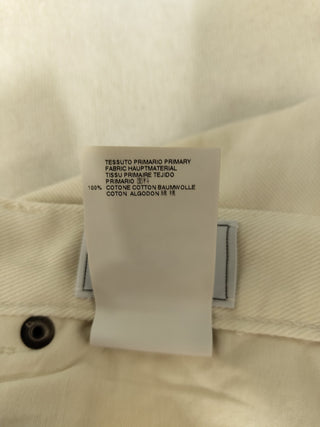 Off White Jeans With Signature Buttons, Line 10