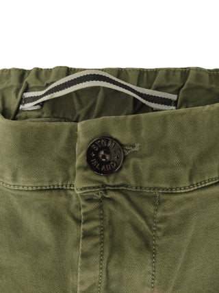 Olive Green Cotton Twill Pants