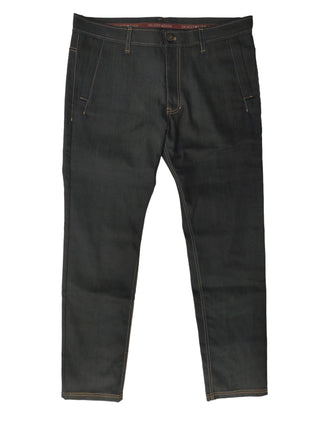 Dark Blue Unwashed Pants Slim Fit
