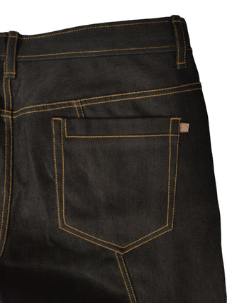 Dark Blue Unwashed Pants Slim Fit