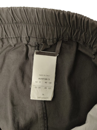 Cotton Drawstring Light Charcoal Pants