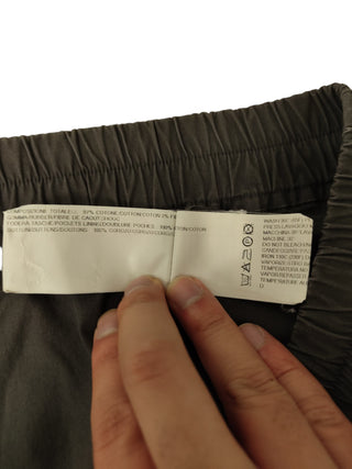 Cotton Drawstring Light Charcoal Pants