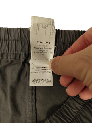 Cotton Drawstring Light Charcoal Pants