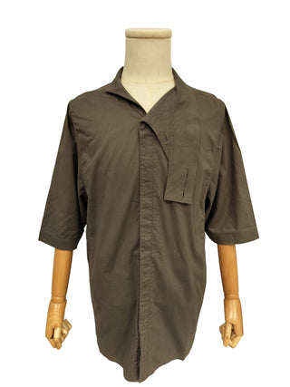 Taupe Short Sleeve Long Shirt