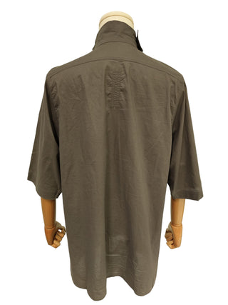 Taupe Short Sleeve Long Shirt