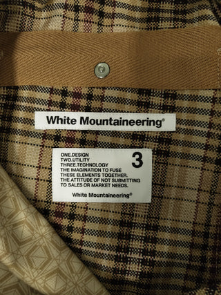 Brown Checkered Drawstring Pants