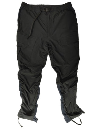 Black And Navy Blue Elastic Waisted Pants