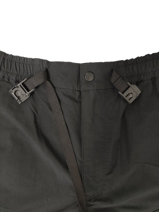 Black And Navy Blue Elastic Waisted Pants