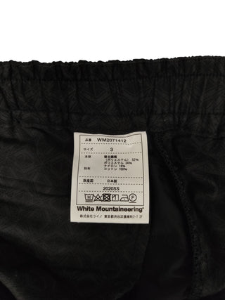 Black And Navy Blue Elastic Waisted Pants