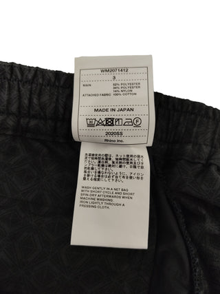 Black And Navy Blue Elastic Waisted Pants