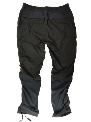 Black And Navy Blue Elastic Waisted Pants